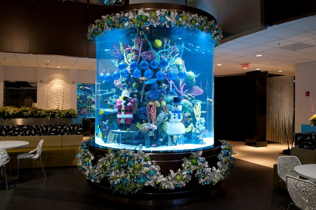 Christmas Themed Aquarium