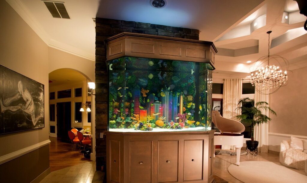 Custom Aquarium In The Home Of Rapper 2chainz